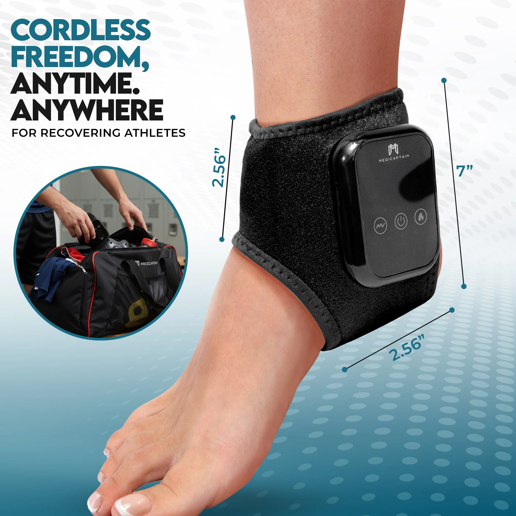 MediCaptain AnkleRecovery Pro - Massager and Heat Brace - Image 4