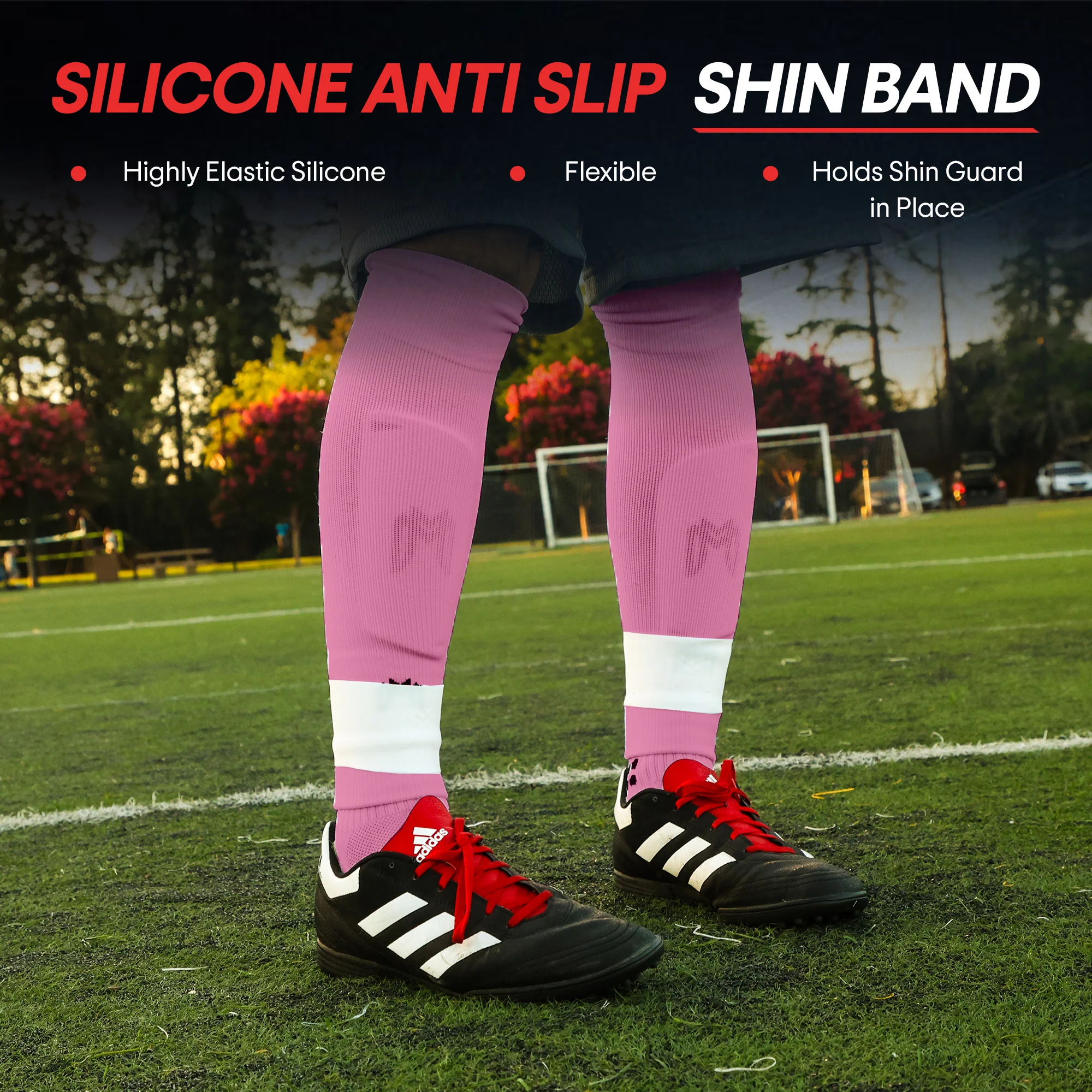 Silicone Shin Guard Holder Bands, Alternative to Grip Tape - Image 3