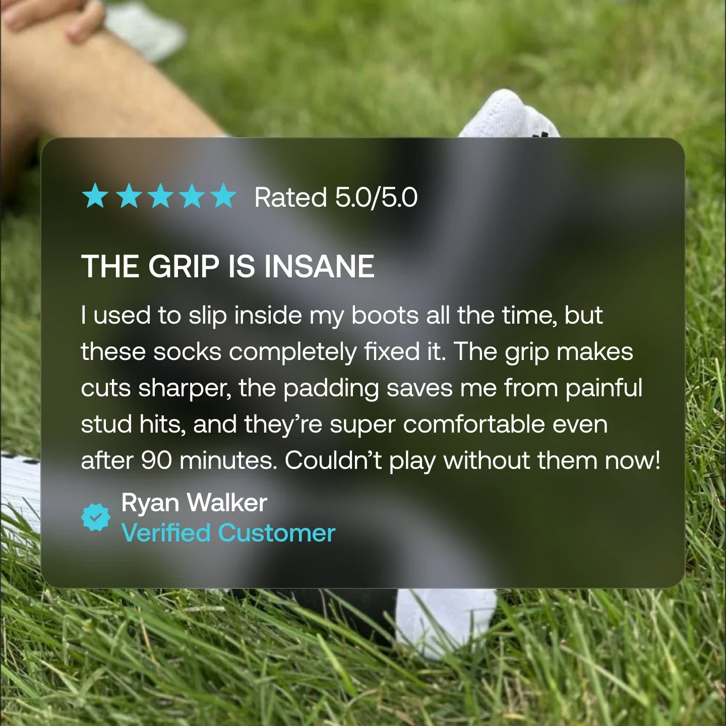 Soccer Grip Socks with Cushioned Ankle Protection - Image 5