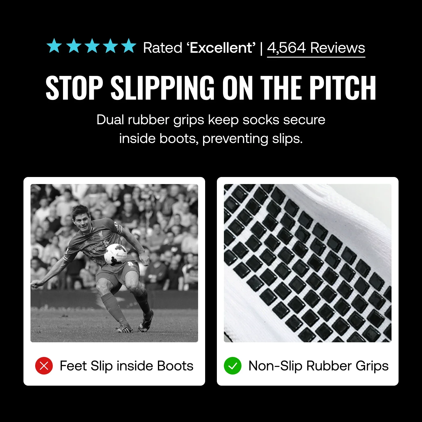 Soccer Grip Socks with Cushioned Ankle Protection - Image 6