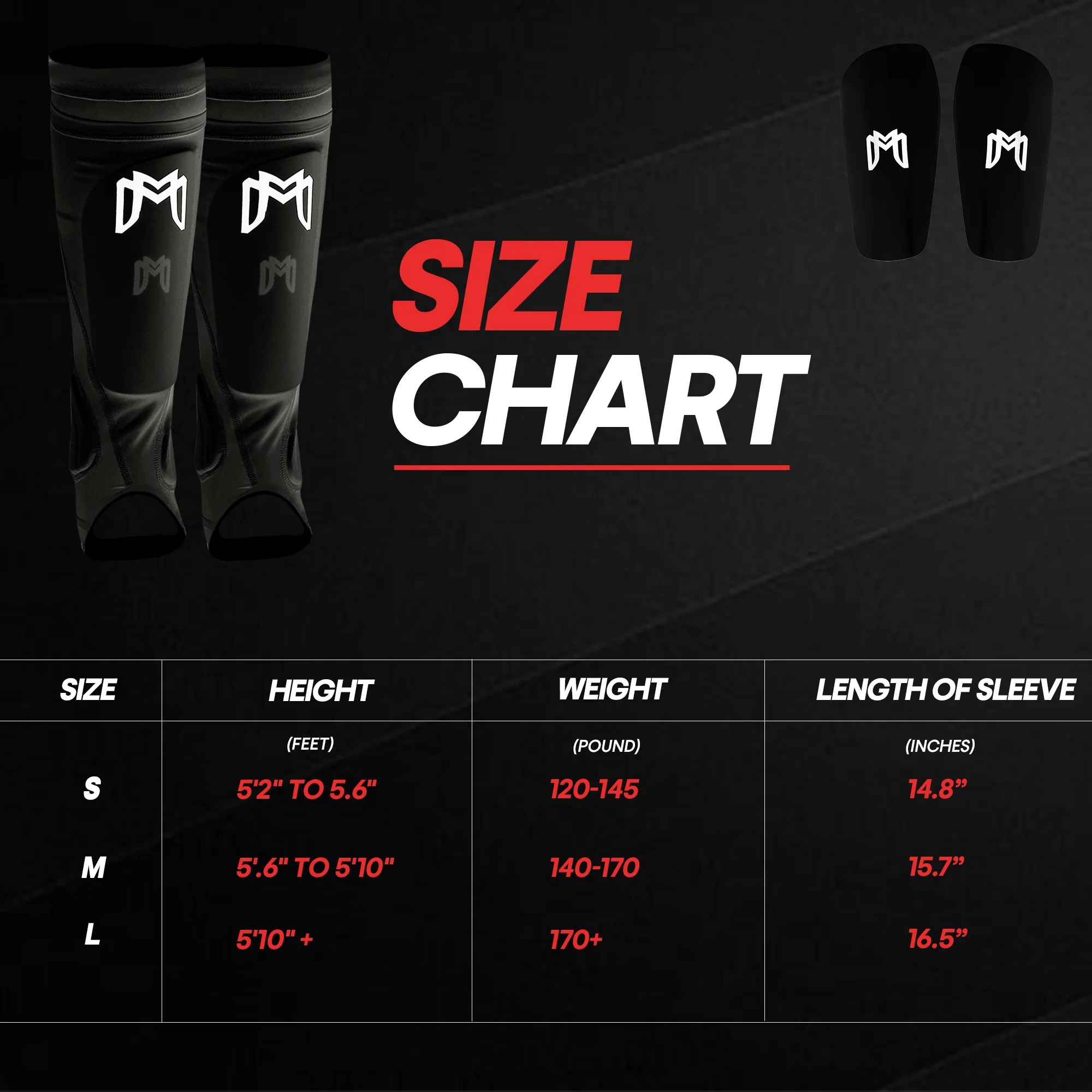 Soccer Shin Guard Sleeves with Padded Protection - Image 10
