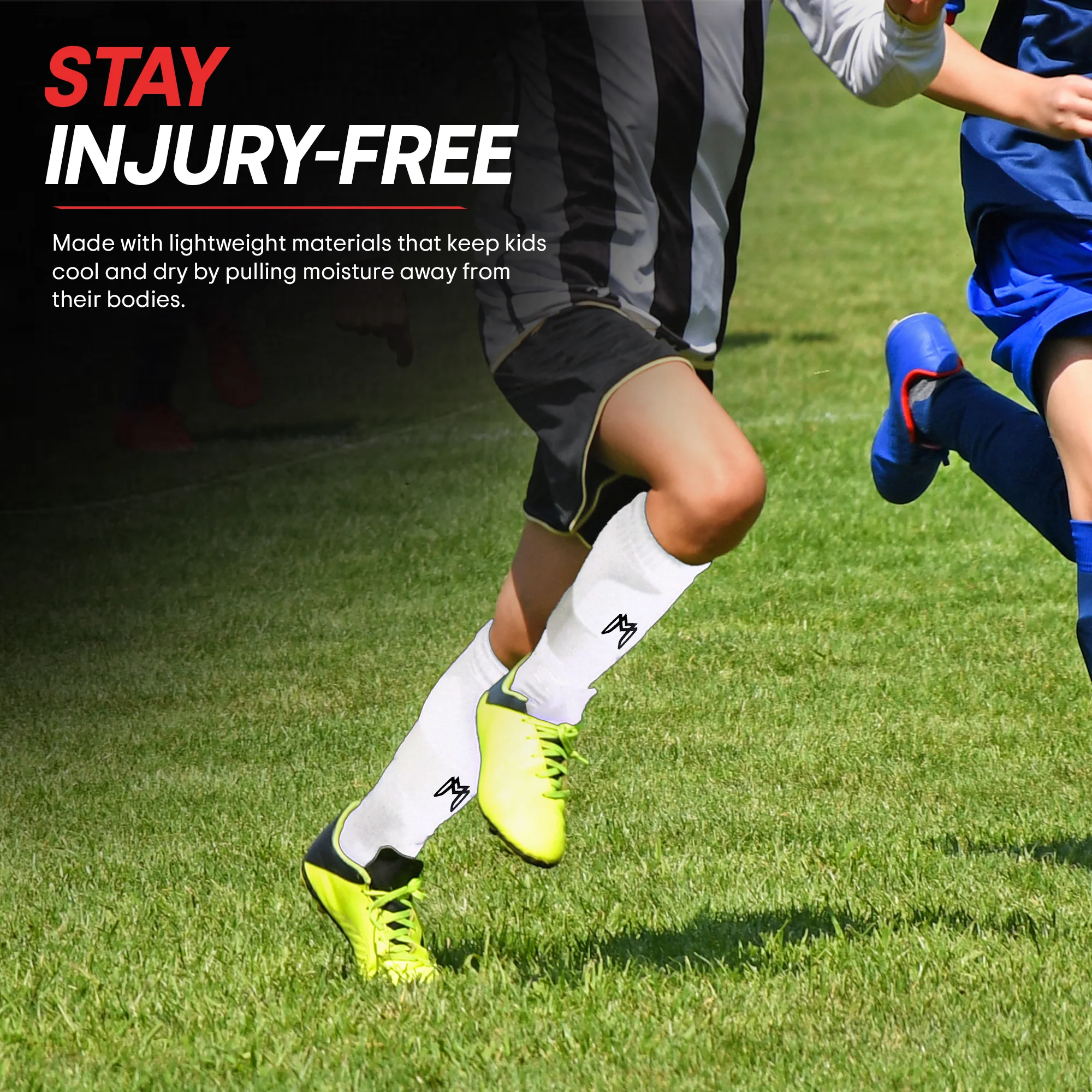 Soccer Shin Guard Sleeves with Padded Protection - Image 14